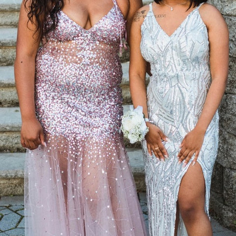 Sparkly evening dresses