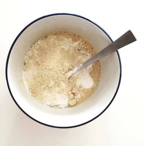 toothpaste mix in bowl