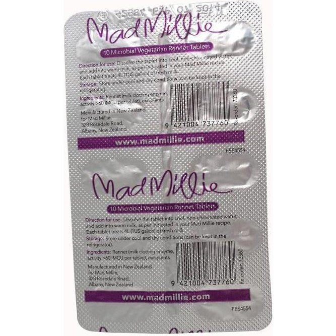 Vegetarian Rennet Tablets Mad Millie Urban Revolution