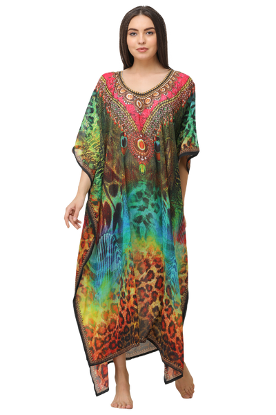 Digital Long Kaftan – Rima Beach World Official Online Store