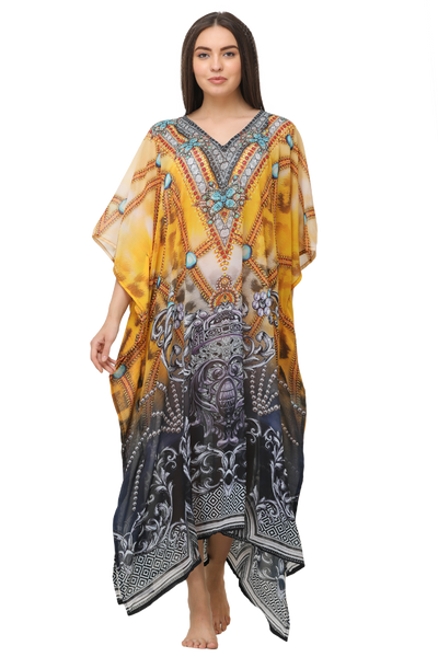 Digital Long Kaftan – Rima Beach World Official Online Store