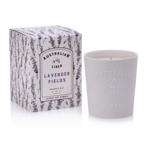 Australian Linen Lavender Fields 250g Candle