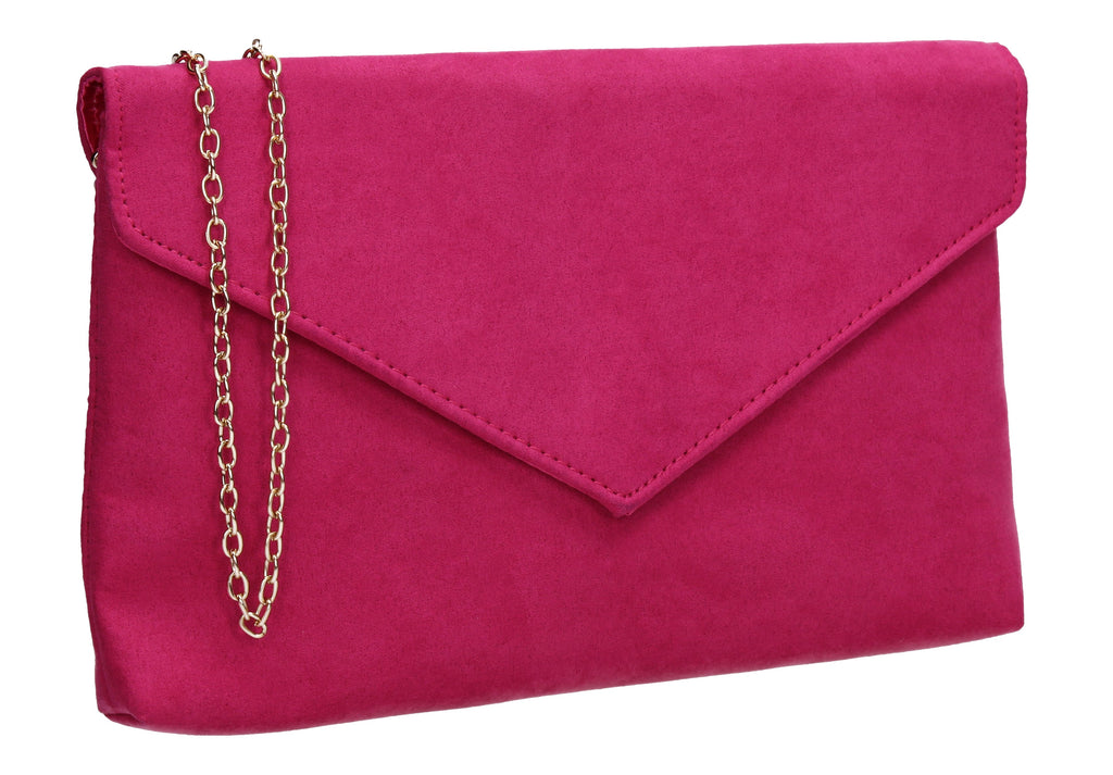 fuchsia clutch bag