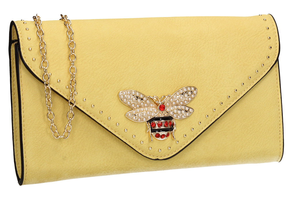 lemon clutch bag