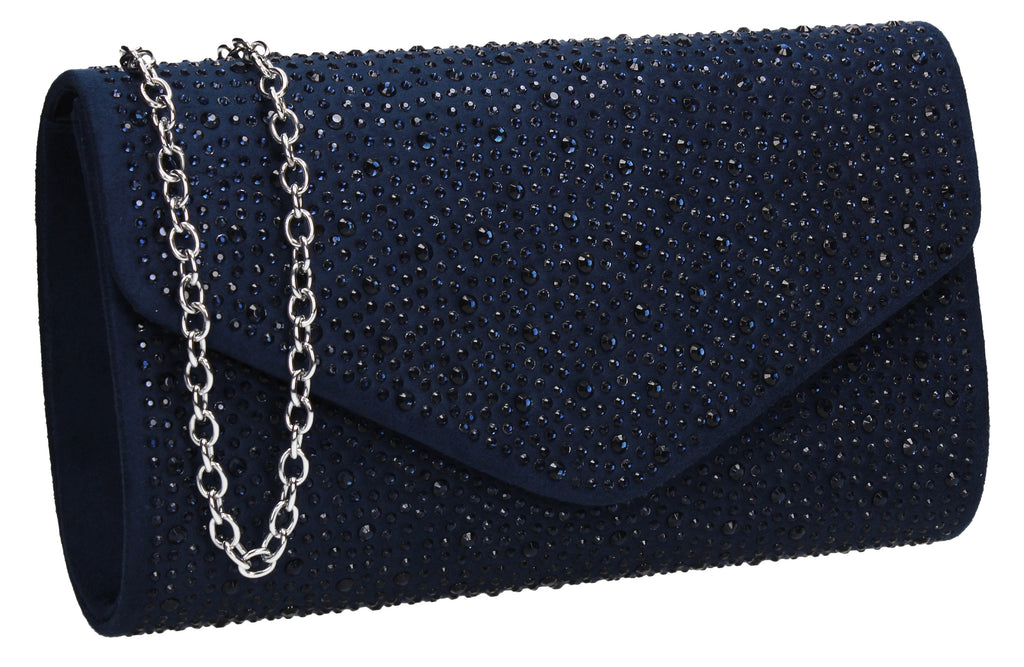 cheap navy clutch bag