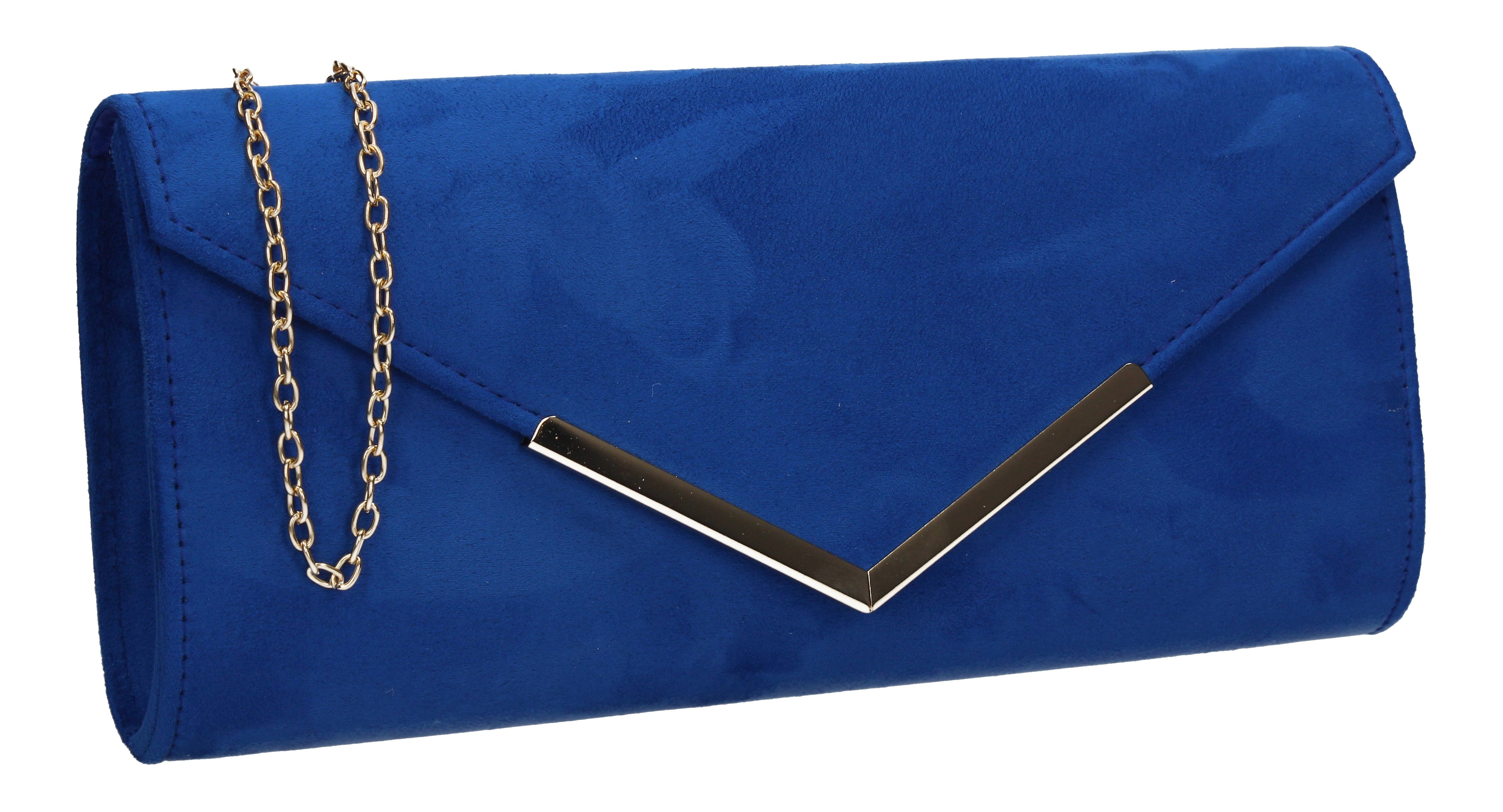 Mini Foldover Clutch Purse Sky Blue