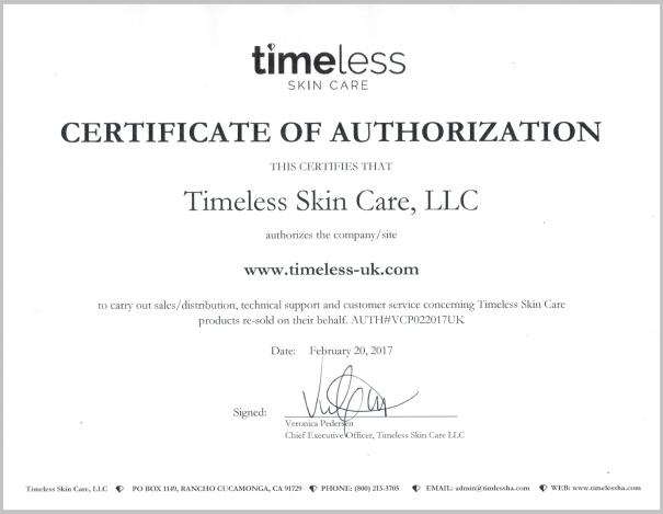 Timeless UK - The Authorised Distributor of Timeless Skin Care in the UK