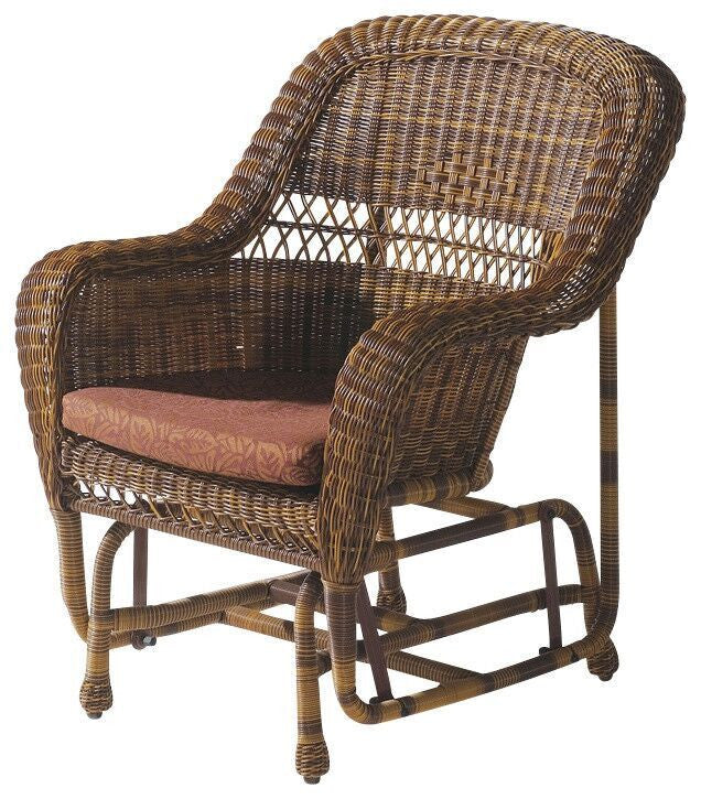 Wick Gliding Chair Natural Brown Outdoor Patio Furniture Home