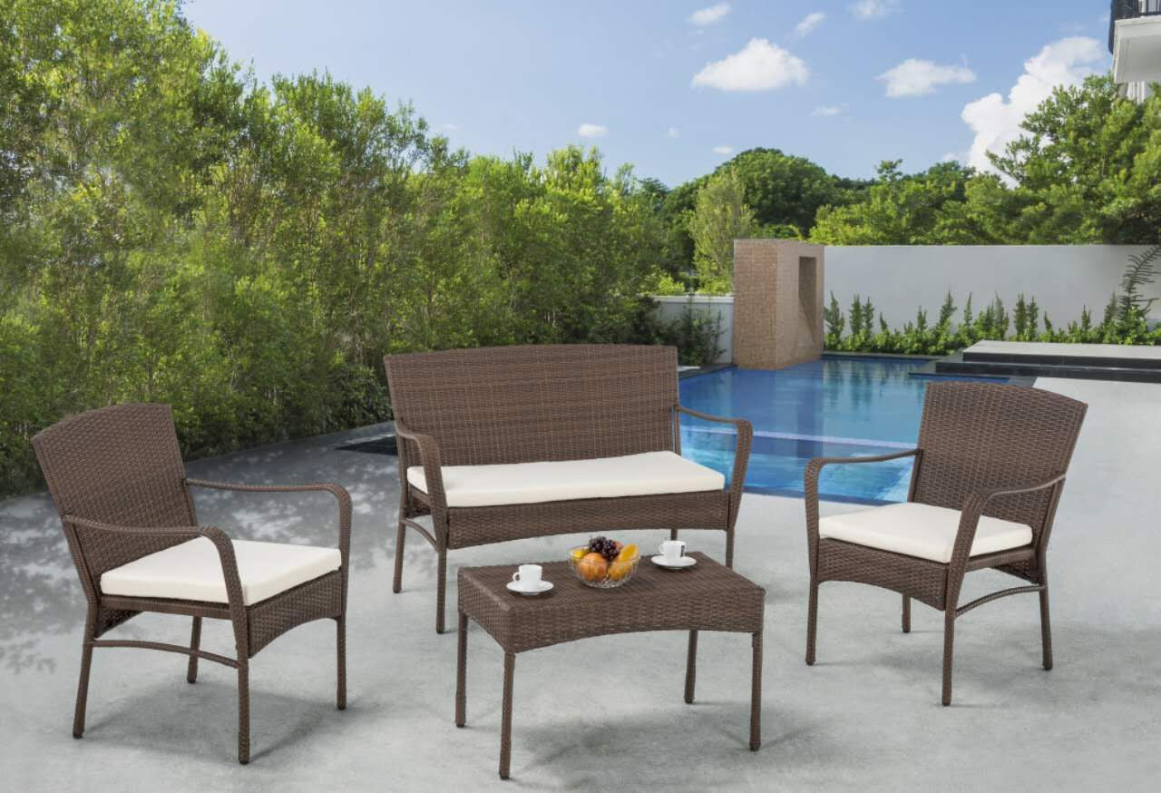 W Unlimited Arcadia Collection Outdoor Garden Patio Furniture 4pc