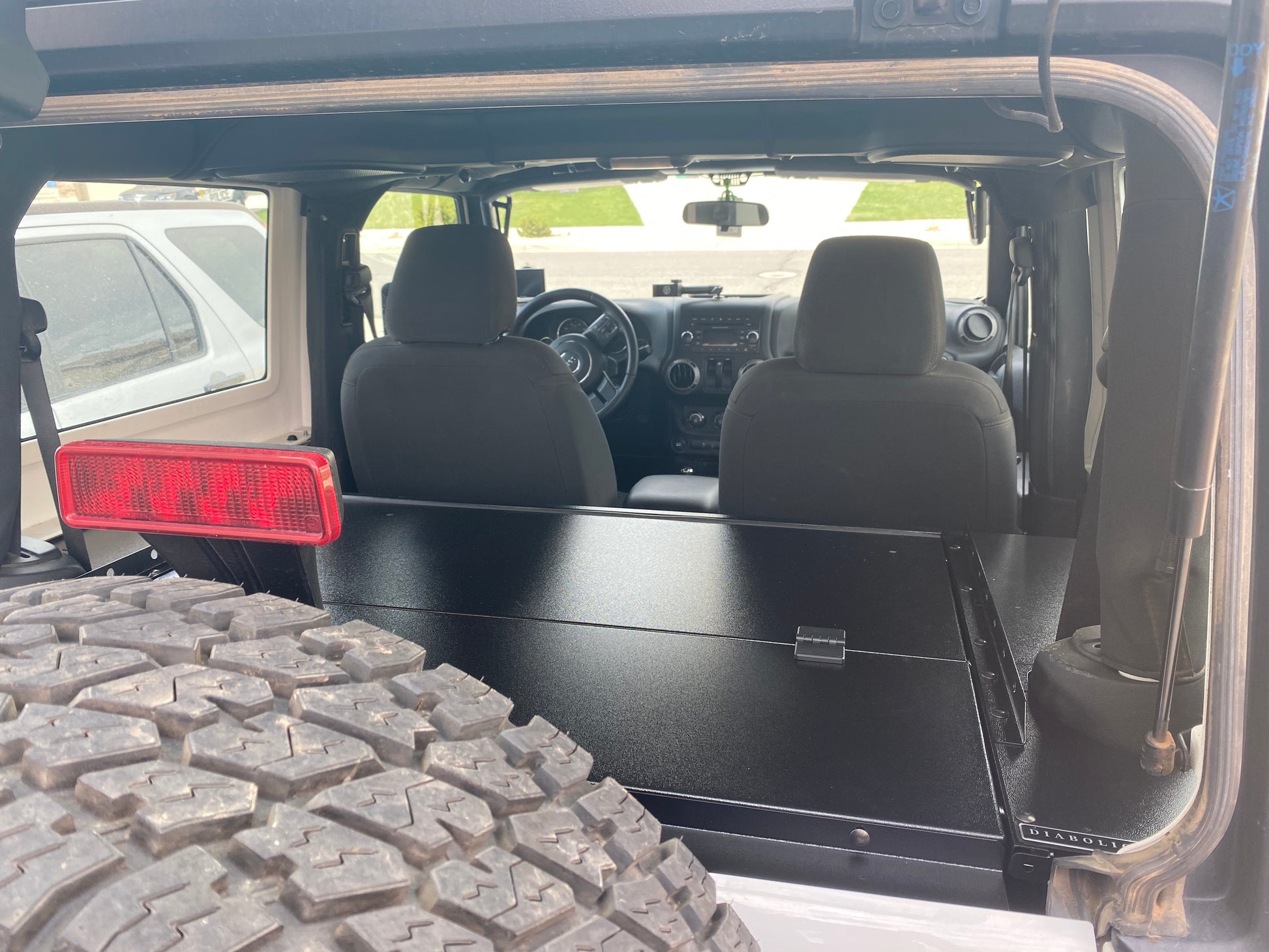 Jeep Wrangler JK 2 Door Cargo Security Enclosure & Deck – Diabolical Inc