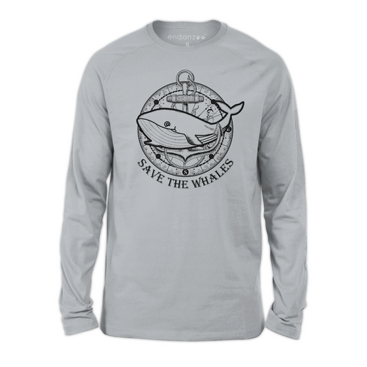 Whale With Anchor - Save The Whales - Organic T-Shirt - Women – Endanzoo