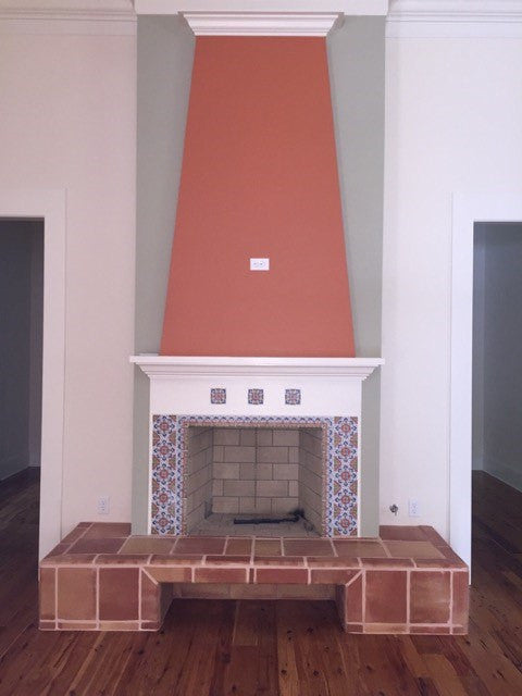 Frame the Firebox with Cement or Ceramic Tiles