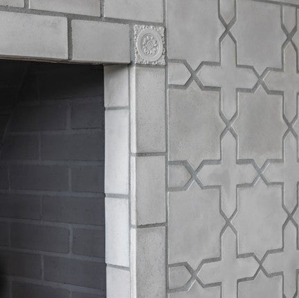 A contempoary look can be achieved with Rustic and Arabesque Cement tiles in neetral colors