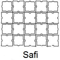 Arabesque Safi Line Drawing and Pattern