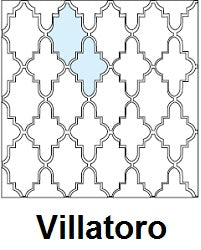 Arabesque Villatoro Pattern Line Drawing