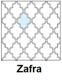 Arabesque Zafra Line Drawing of Pattern