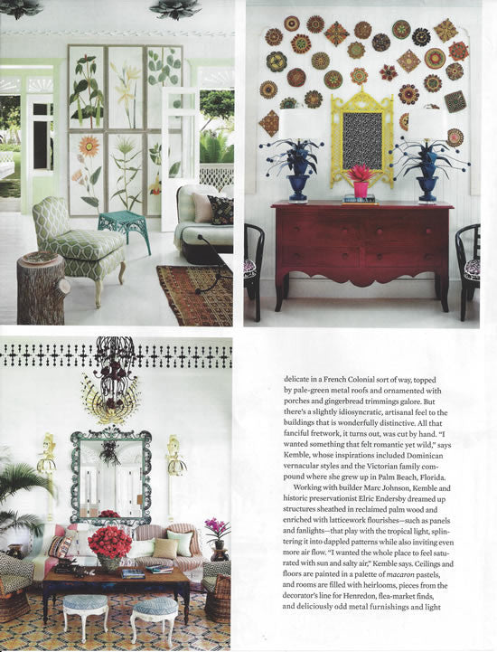 Architectural Digest Features Toscana Cement Tile Pattern