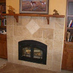 Celtic Moorish Star Tile Adorns Fireplace