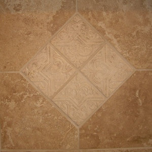 Celtic Moorish Star Tile Adorns Fireplace