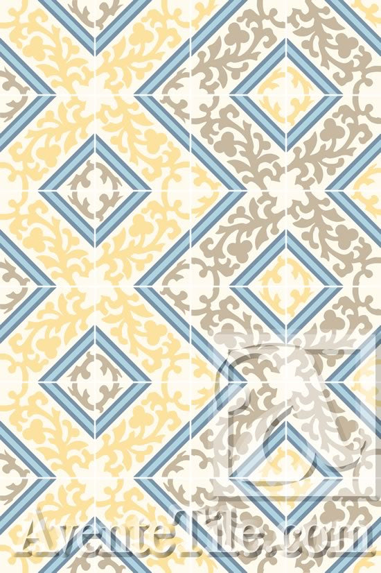 A Zig-Zag Pattern is created using the Cuban Heritage Design 260 2B