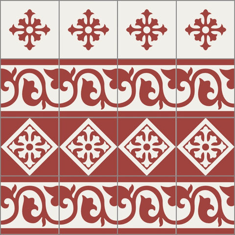 Detail of Triple Border Pattern used in This Design