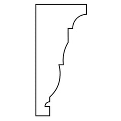 Malibu Field Cornice Molding Profile Drawing