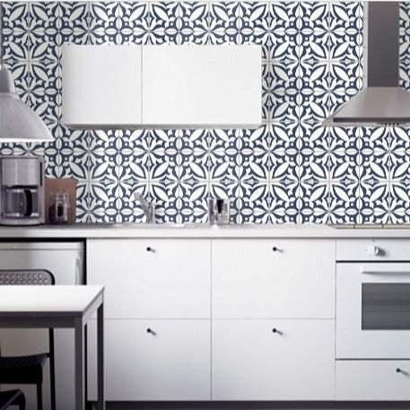 Mission Zebra B Provides a Bold, Graphic Look for this Kitchen Backsplash