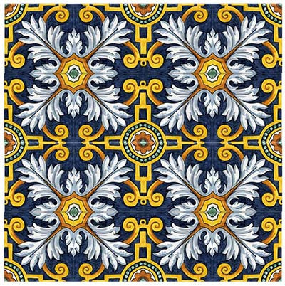 Dodo tile in majolica