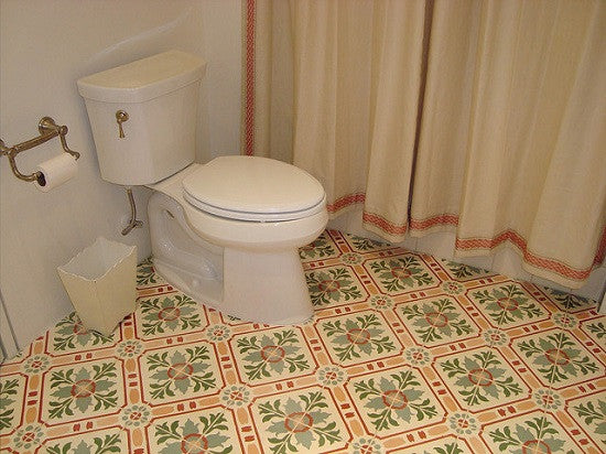 Patterned cement tile colors can be customized to create a unique look