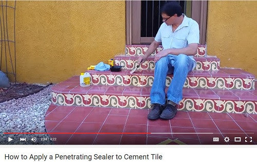 How to Apply a Penetrating Sealer to Cement Tile Video