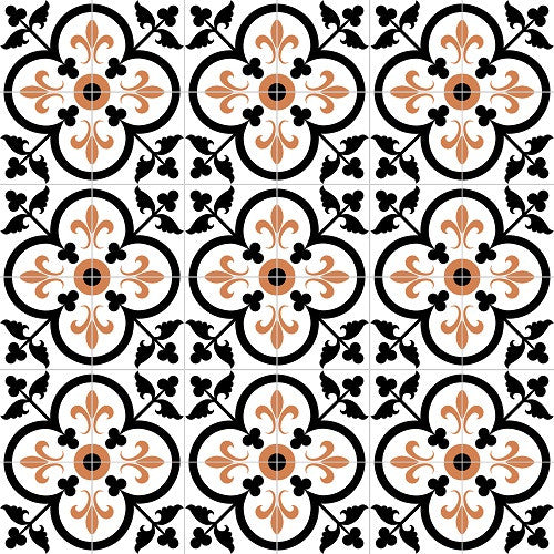 Traditional Fleur-de-Lis in Clover Cement Tile 