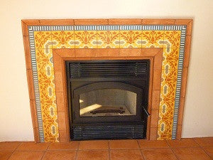 Warm Cuban Tile Border For Fireplace Avente Tile