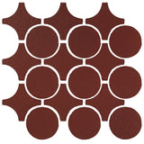 Clay Arabesque Sintra Glazed Ceramic Tile - Pueblo Red