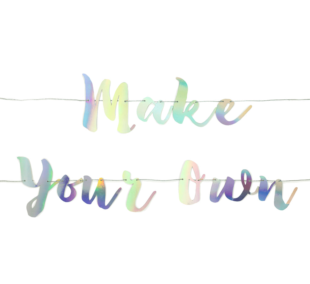 Beste Make Your Own Banner - Iridescent – Merrilulu NA-66