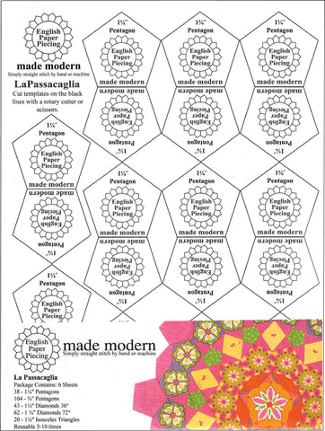 La Passacaglia English Paper Piecing Templates