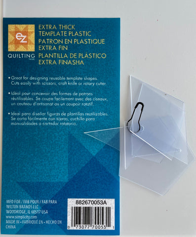 Template Plastic for Focus Fussy Cutting