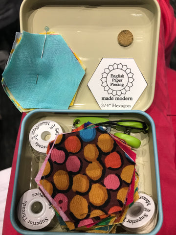 Travel English Paper Piecing Tin