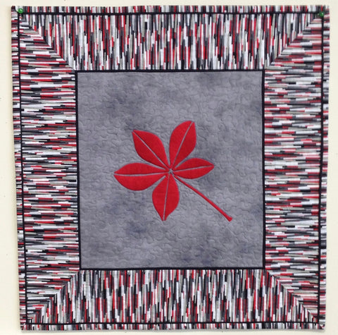 Buckeye Leaf Quilt Wall Hanging