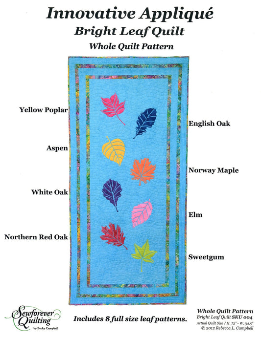 Appliqué Sew Simple Whole Quilt Pattern (Note PDF Pattern Available) –  Sewforever