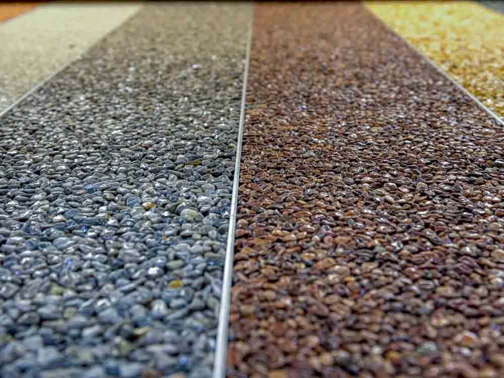 Amber and Clear Gravel Epoxy