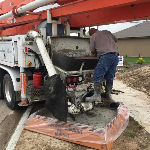 Concrete Washout for Pump Truck