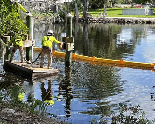 Installing a Silt Curtain