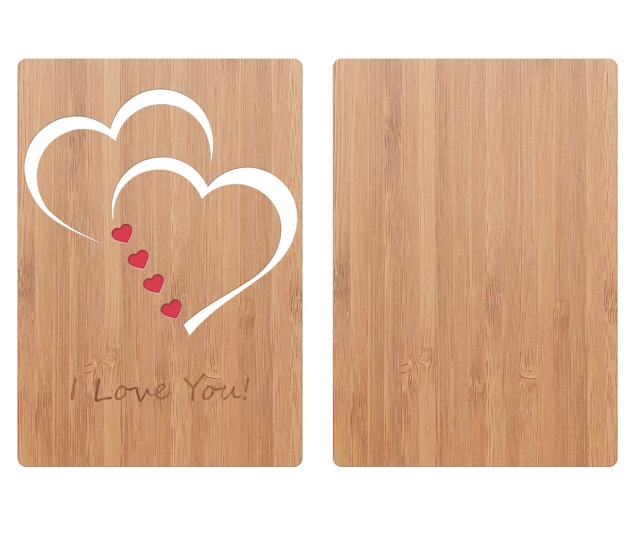 Classic Hearts Bamboo Love Card Heartspace Cards