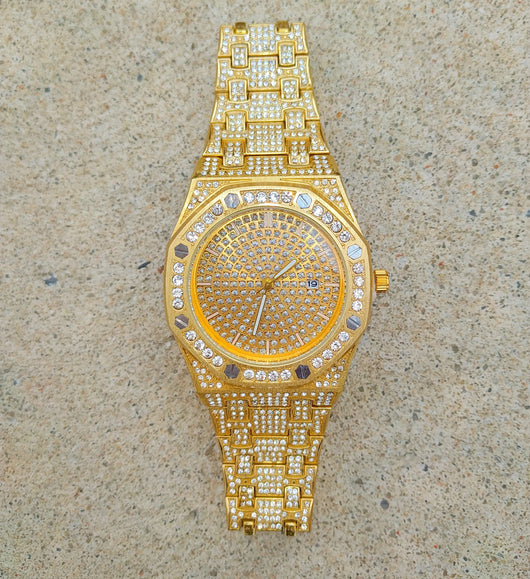 18k gold diamond watch