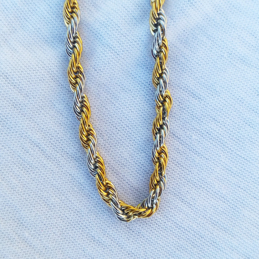 2 Tone Rope Chain – Golden Boyz Jewelry