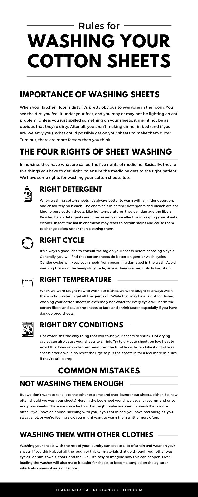 Rules for Washing Your Cotton Sheets