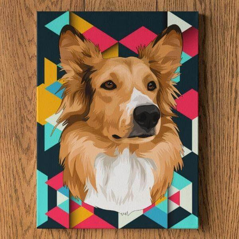 Custom Patterdale Terrier Portrait