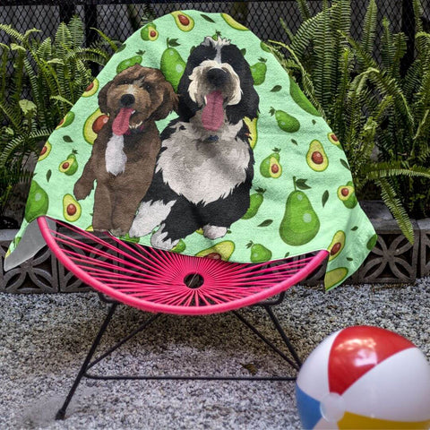 Custom Swedish Beagle Beach Towel