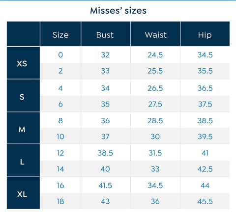 Sizing Chart – In Ur Closet