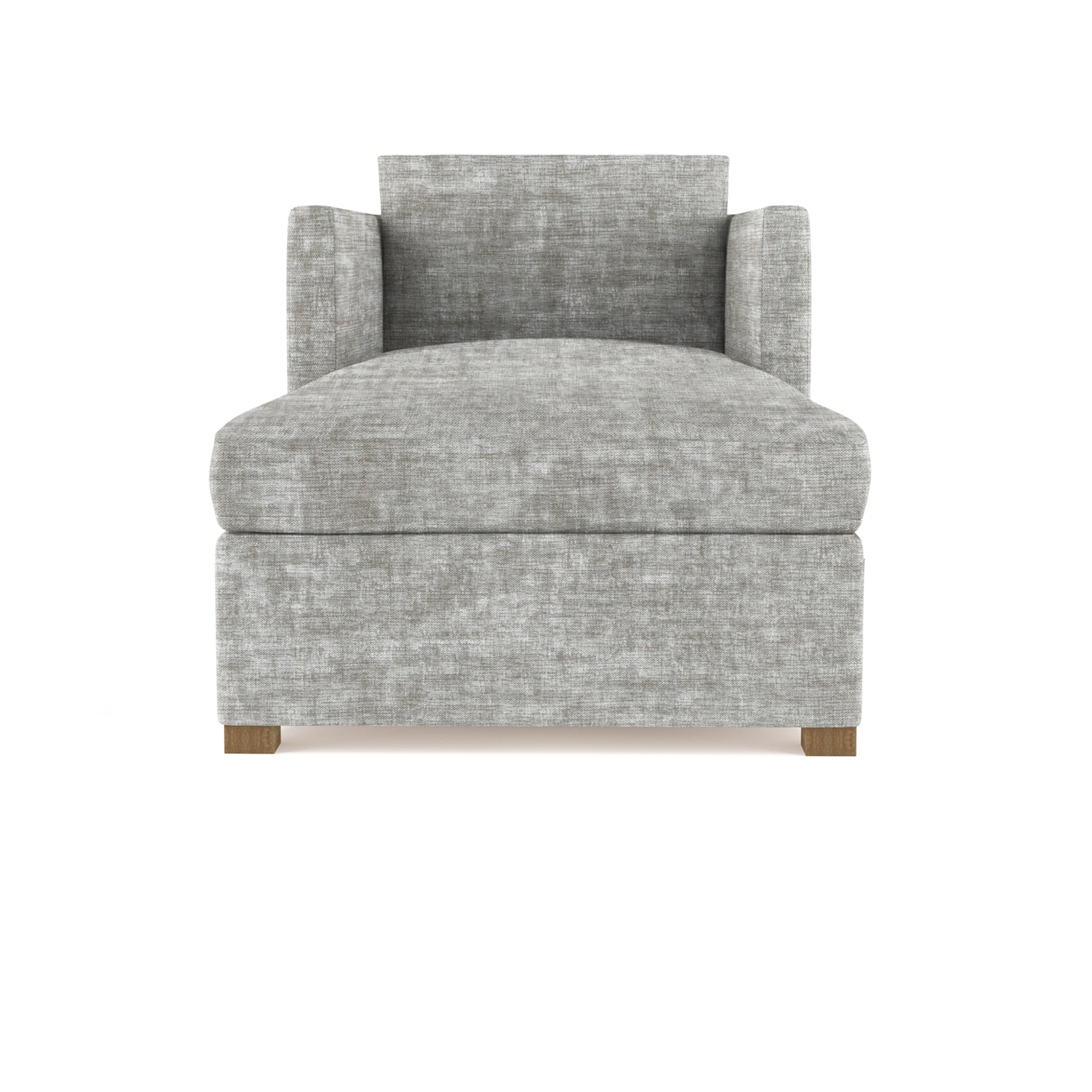 Madison Chaise - Silver Streak Crushed Velvet